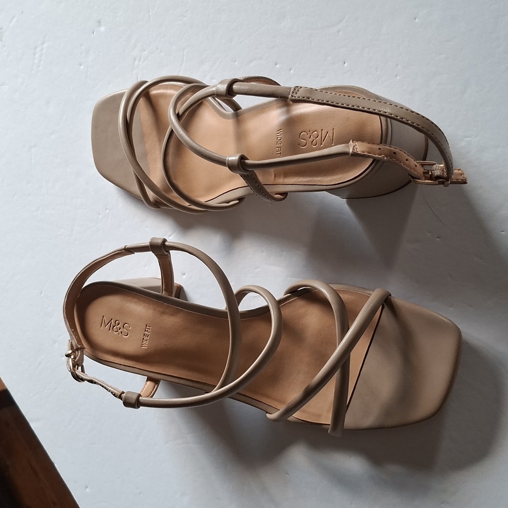 Marks and Spencer M & S Women's Beige Strappy Sandals